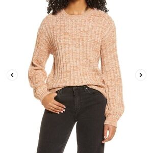 Blank NYC
Heather Ribbed Crewneck Sweater